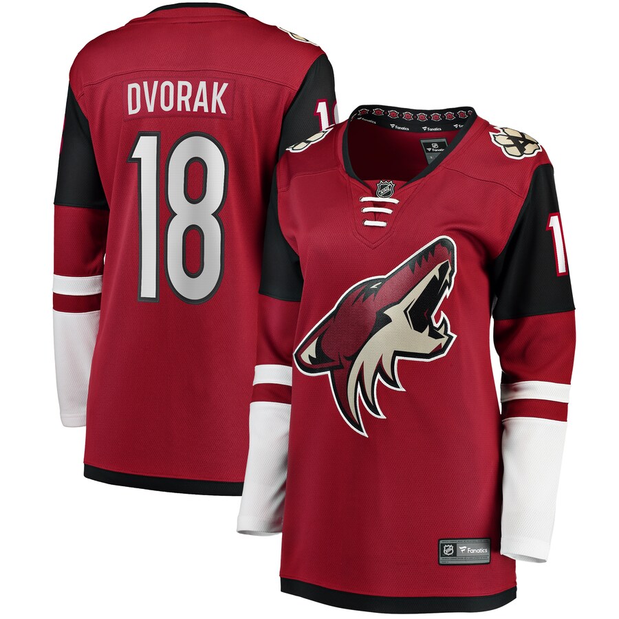 Christian Dvorak Arizona Coyotes Fanatics Branded Womens Breakaway Player Jersey Garnet