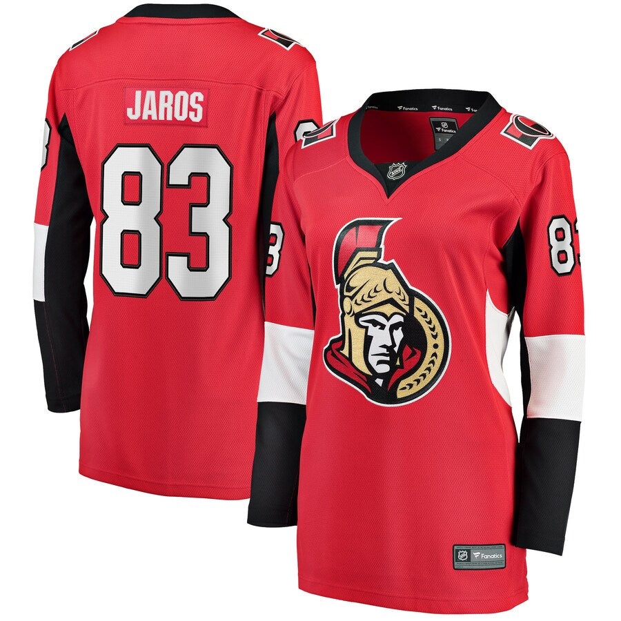 Christian Jaros Ottawa Senators Fanatics Branded Womens Home Breakaway Player Jersey Red
