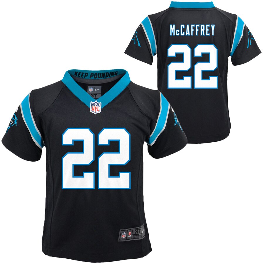 Christian Mccaffrey Carolina Panthers Nike Preschool Player Game Jersey Black