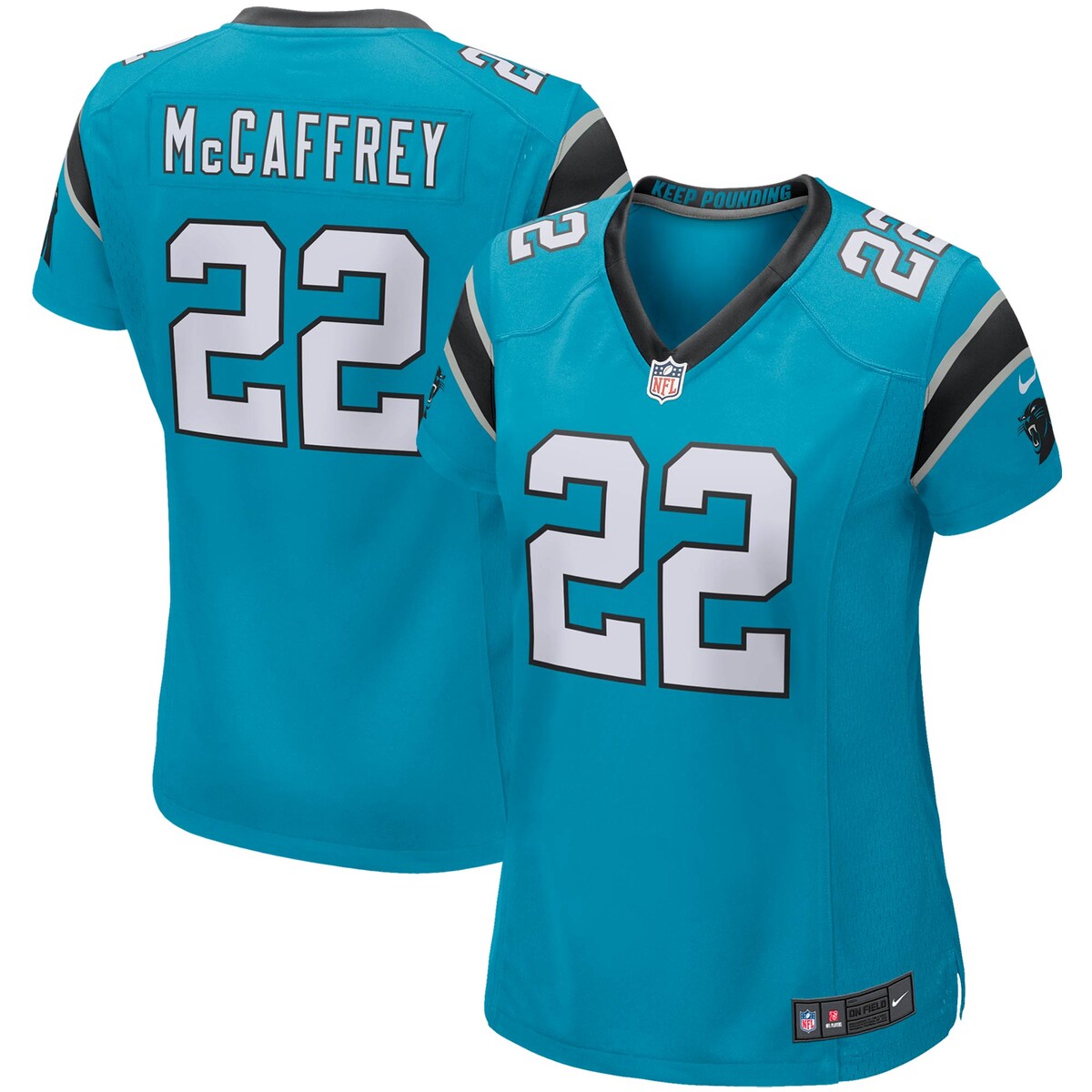 Christian Mccaffrey Carolina Panthers Nike Womens Game Jersey Blue