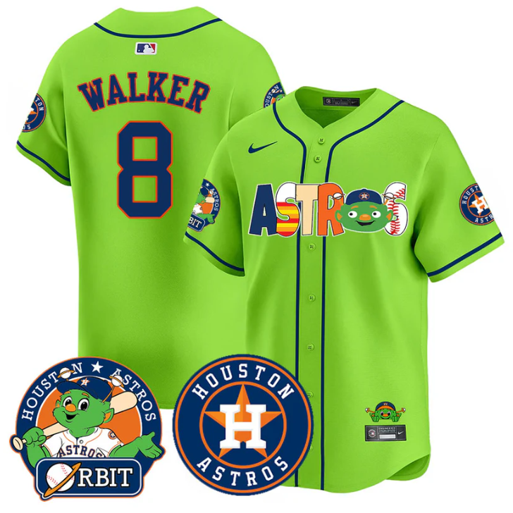 Christian Walker Jersey #8 Houston Astros Orbit Vapor Premier Limited Stitched G