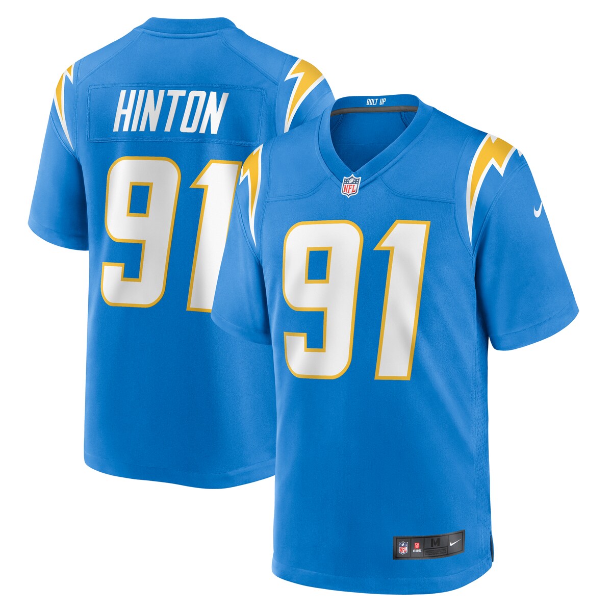 Christopher Hinton Los Angeles Chargers Nike Home Game Player Jersey Powder Blue