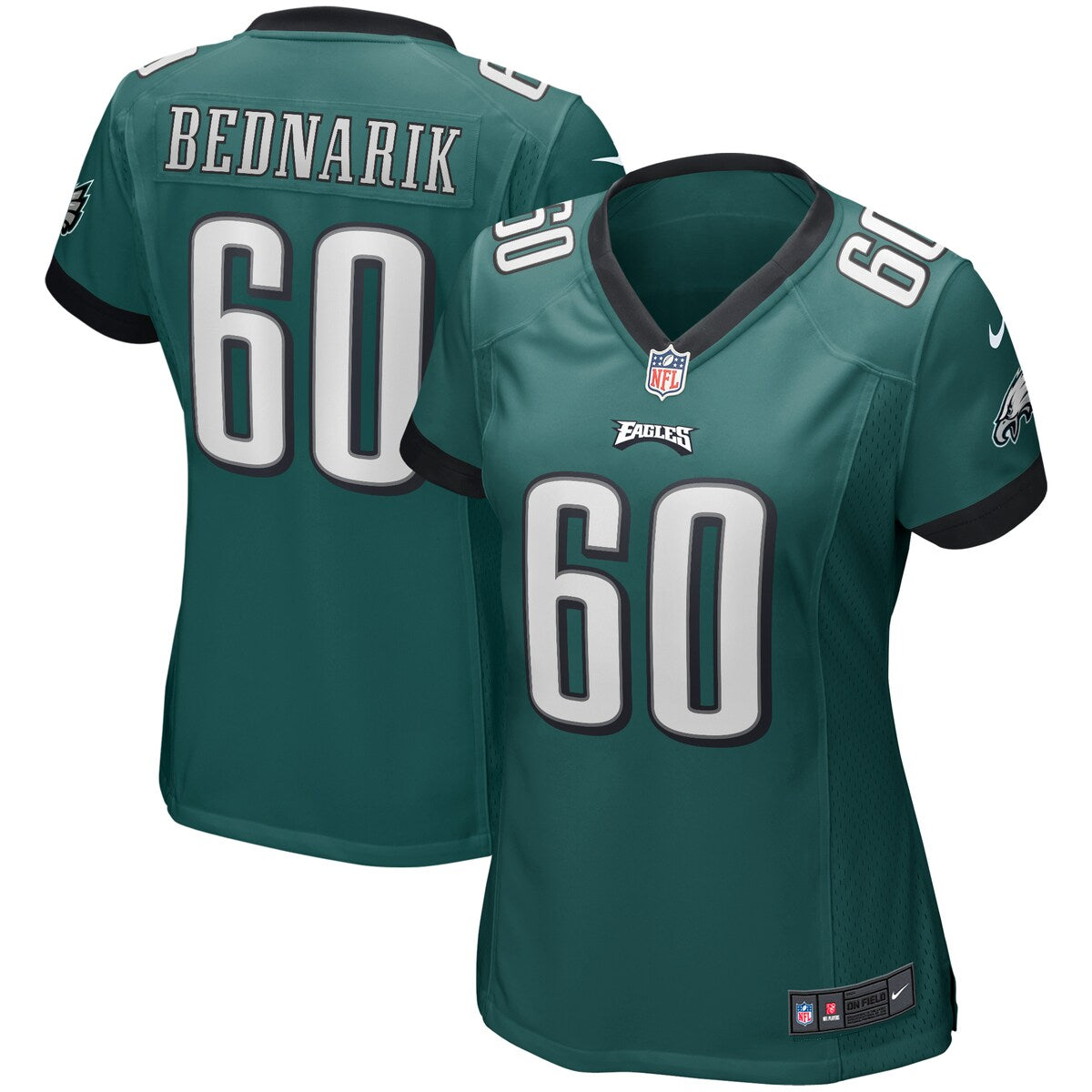 Chuck Bednarik Philadelphia Eagles Nike Womens Game Retired Player Jersey Midnight Green