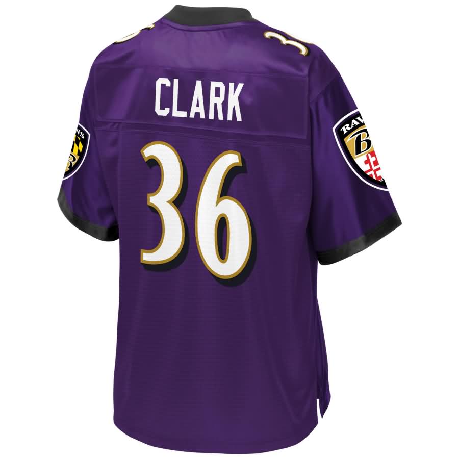 Chuck Clark Baltimore Ravens Nfl Pro Line Youth Team Color Player Jersey Purple