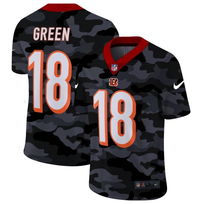 Cincinnati Bengals A J Green 18 Nfl 2020 Camo Jersey