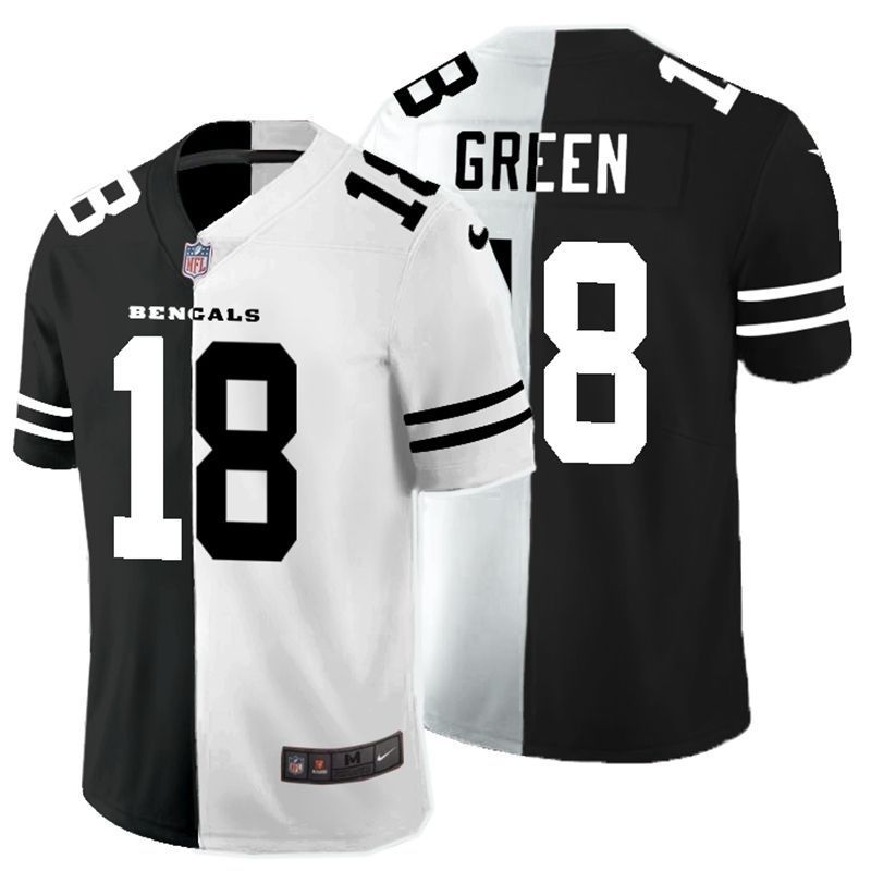 Cincinnati Bengals Aj Green 18 Nfl 2020 Black And White Jersey