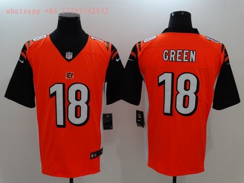 Cincinnati Bengals Aj Green 18 Nfl 2020 Orange Jersey Jersey