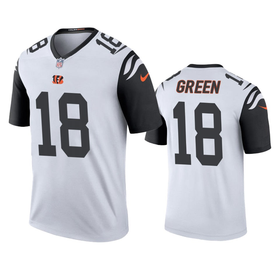 Cincinnati Bengals Aj Green White Color Rush Legend Jersey