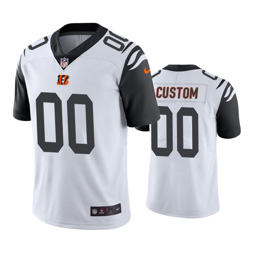 Cincinnati Bengals Custom White Nike Color Rush Limited Jersey