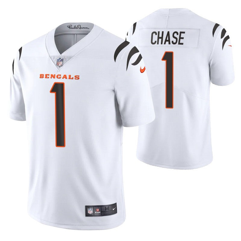 Cincinnati Bengals Jamarr Chase 1 2021 Draft Nfl White Jersey For Fans