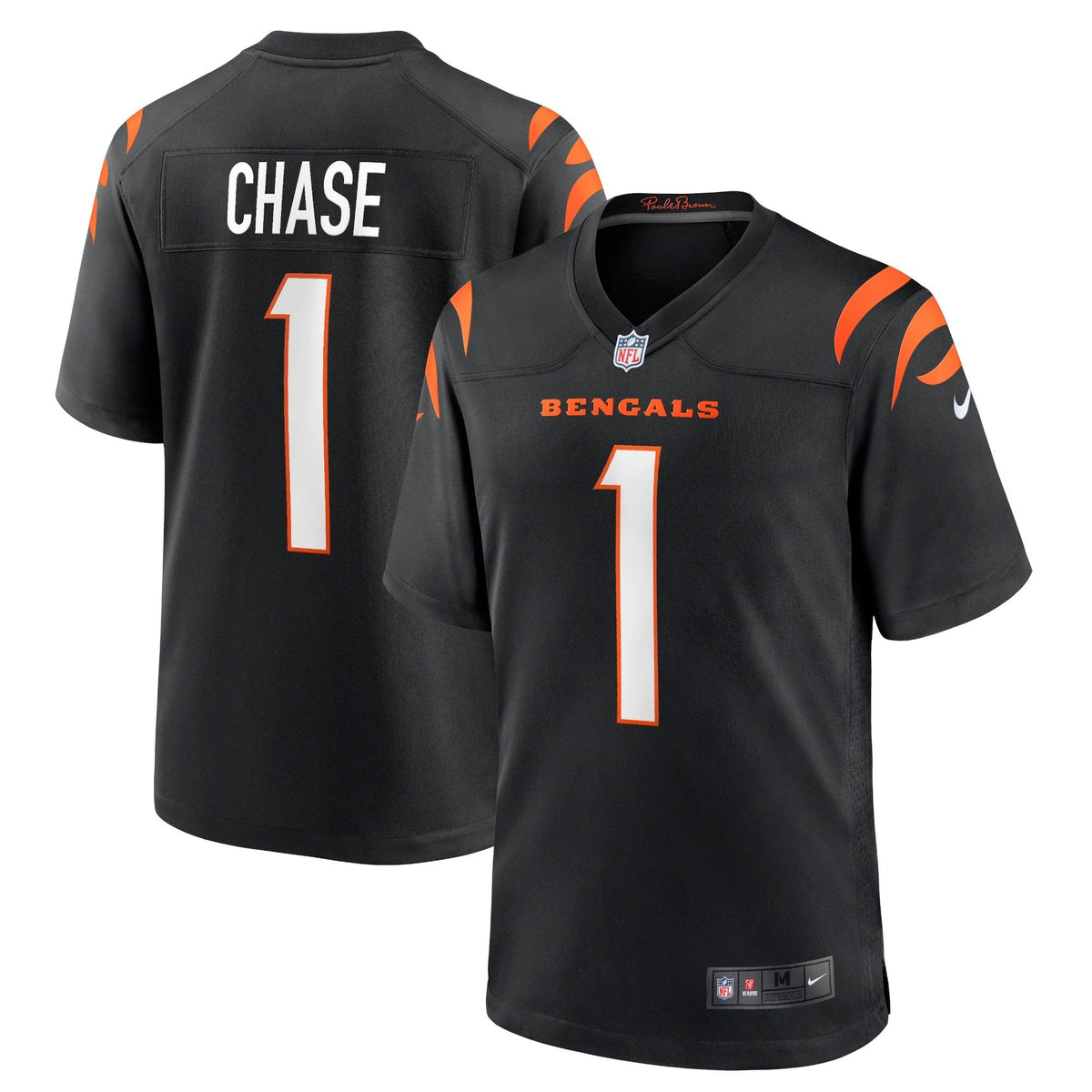 Cincinnati Bengals Jamarr Chase Black 2021 Nfl Draft First Round Pick 5 Game Mens Jersey Gift For Bengals Fans