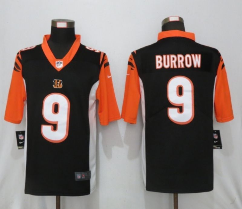 Cincinnati Bengals Joe Burrow 9 Nfl 2020 Black Jersey Jersey