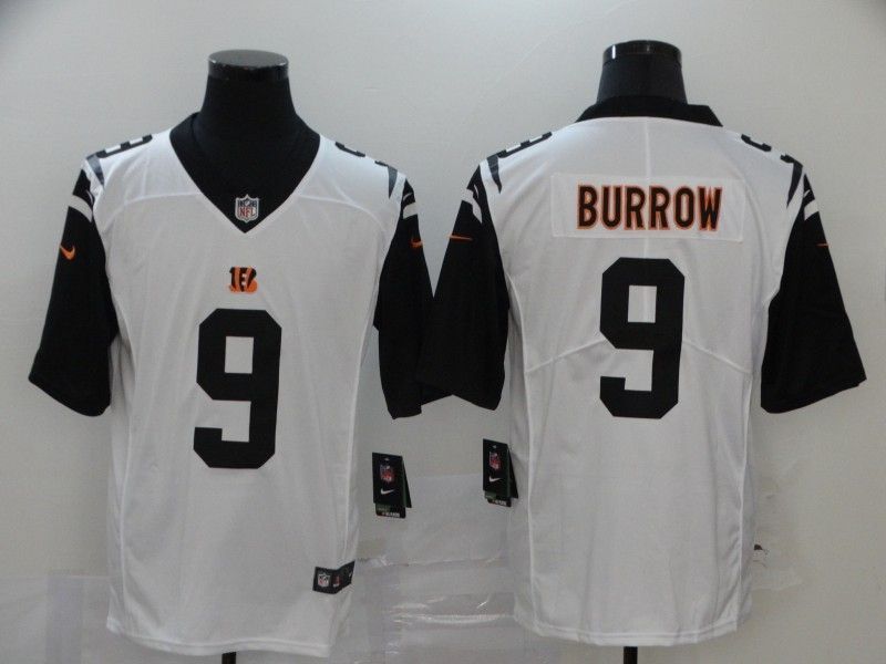 Cincinnati Bengals Joe Burrow 9 Nfl 2020 White Jersey Jersey
