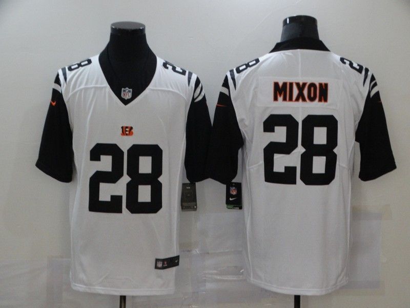 Cincinnati Bengals Joe Mixon 28 Nfl 2020 White Jersey