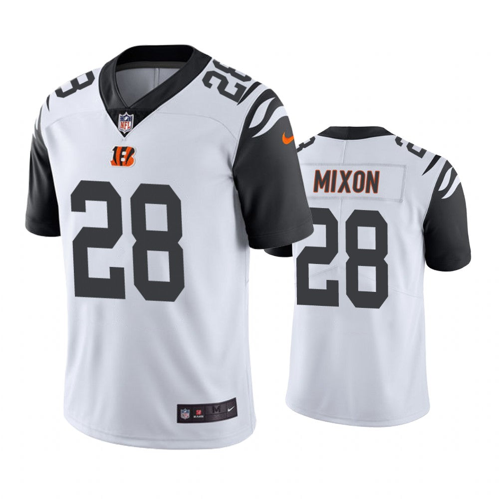 Cincinnati Bengals Joe Mixon White Nike Color Rush Limited Jersey