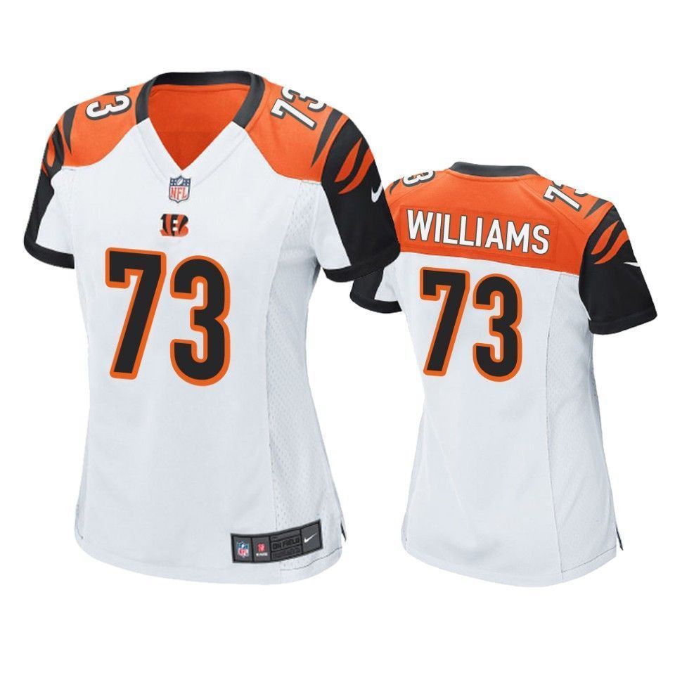 Cincinnati Bengals Jonah Williams 2019 Nfl Draft White Game Womens Jersey