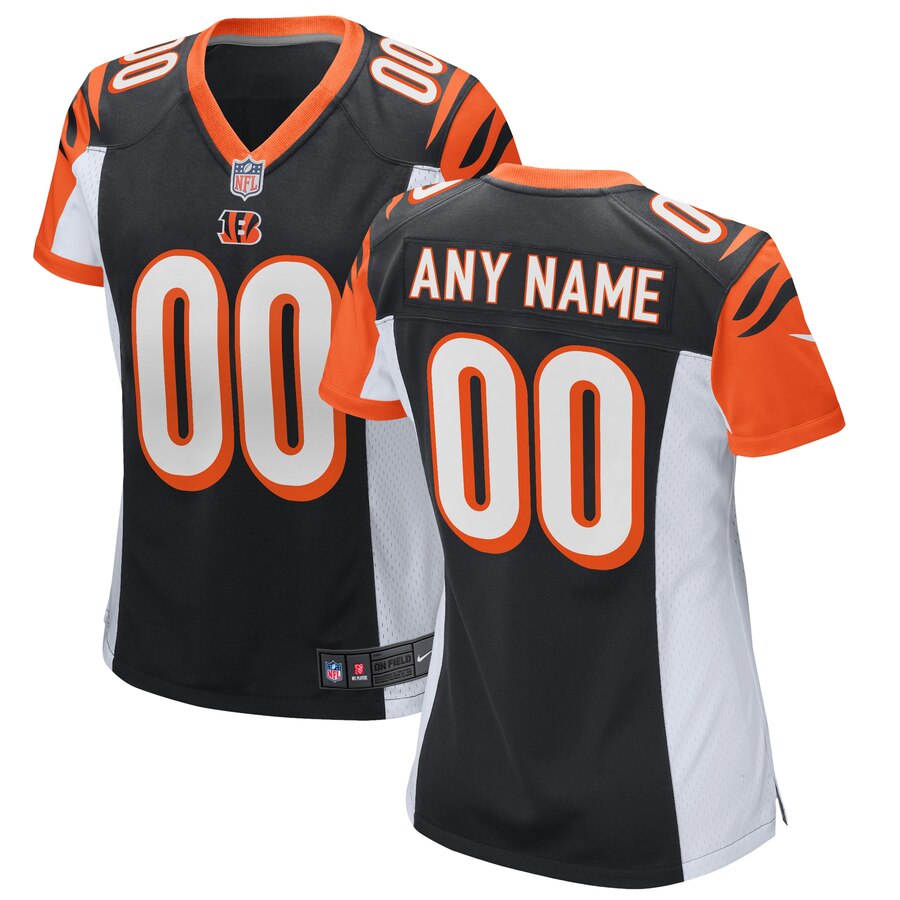 Cincinnati Bengals Nike Womens 2018 Custom Game Jersey Black