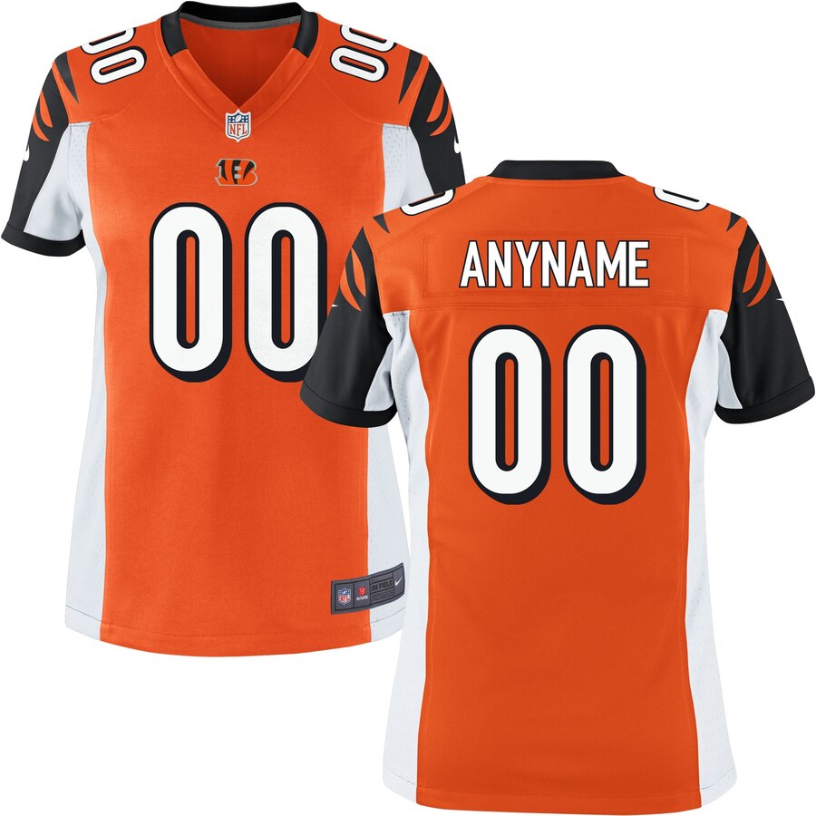 Cincinnati Bengals Nike Womens Custom Game Jersey Orange