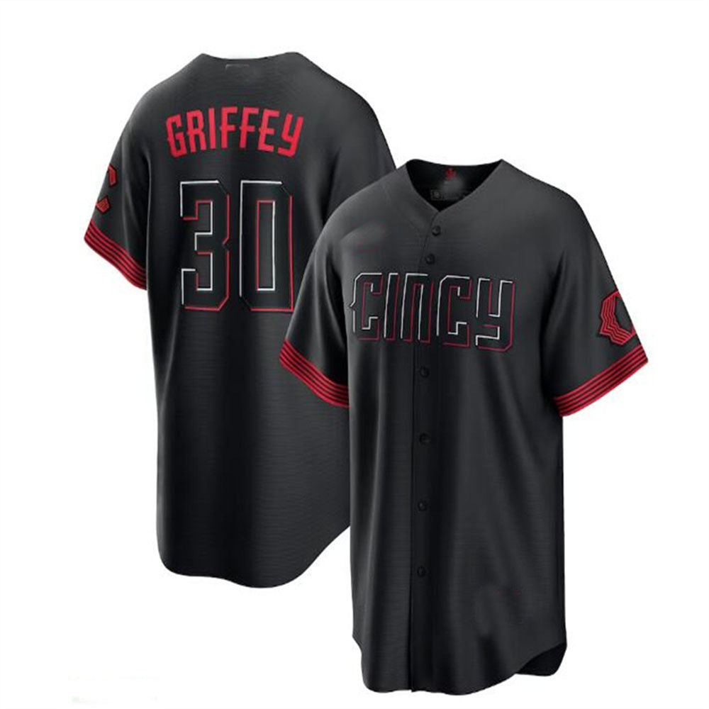 Cincinnati Reds #30 Ken Griffey Jr. 2023 City Connect Replica Player Jersey Bl