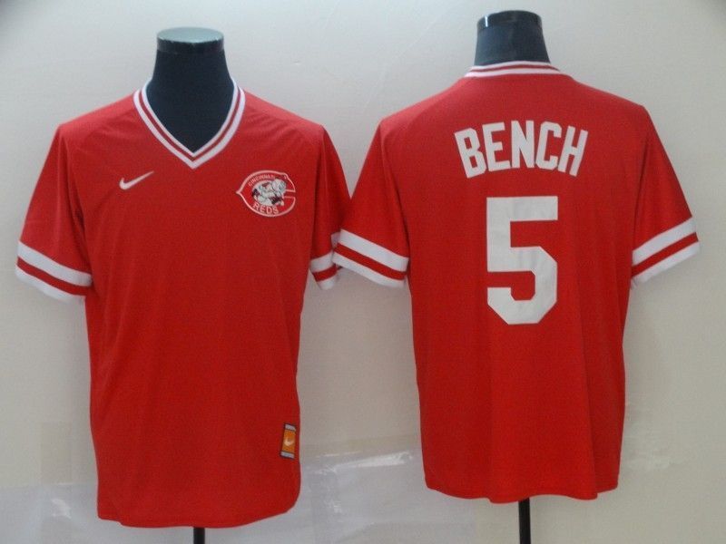 Cincinnati Reds Johnny Bench 5 2020 Mlb Orange Jersey