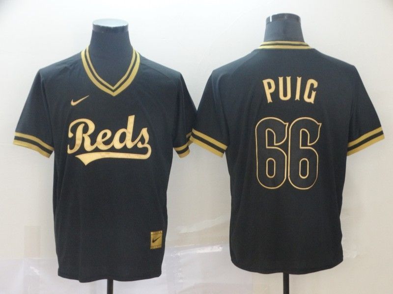 Cincinnati Reds Yasiel Puig 66 2020 Mlb Black Jersey