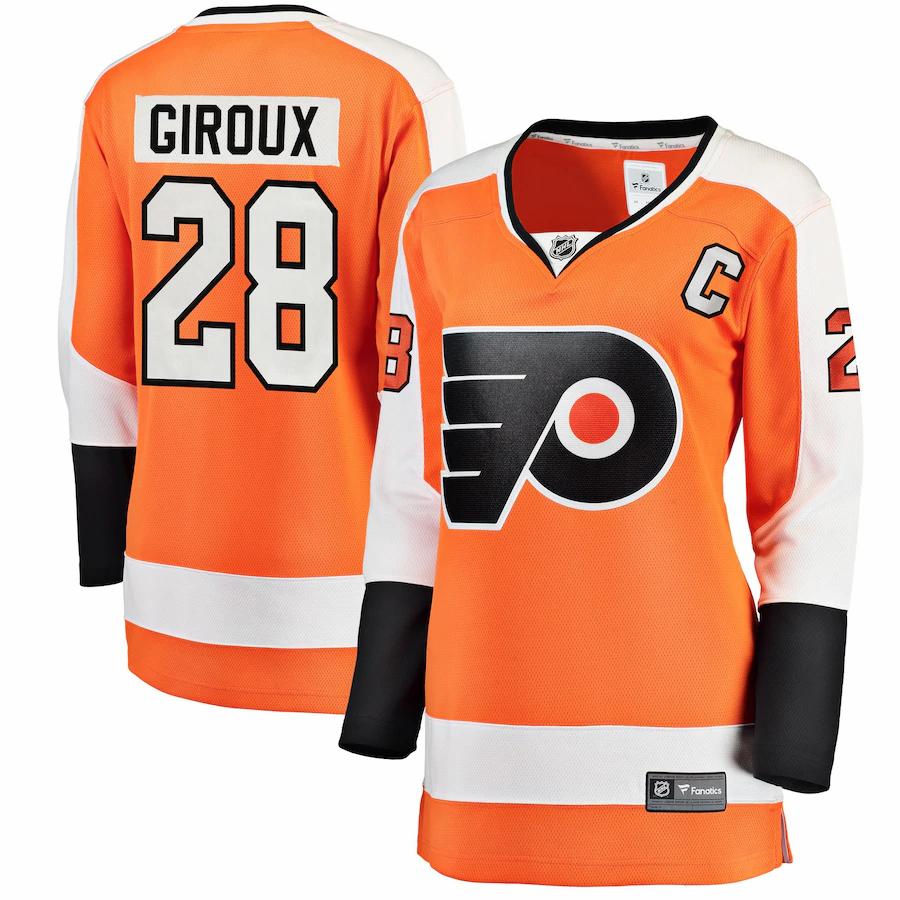 Claude Giroux Philadelphia Flyers Fanatics Branded Womens Home Breakaway Player Jersey Orange
