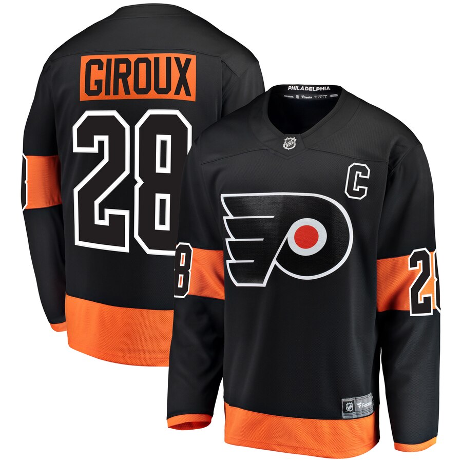Claude Giroux Philadelphia Flyers Fanatics Branded Youth Alternate Breakaway Player Jersey Black