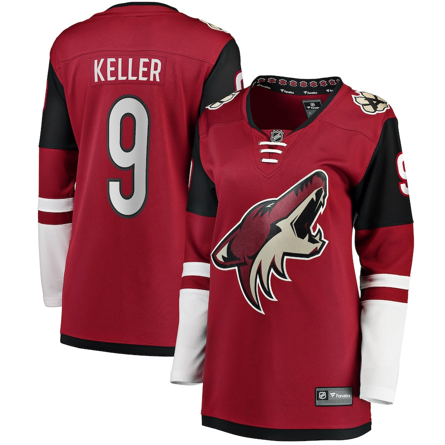 Clayton Keller Arizona Coyotes Fanatics Branded Womens Breakaway Player Jersey Garnet