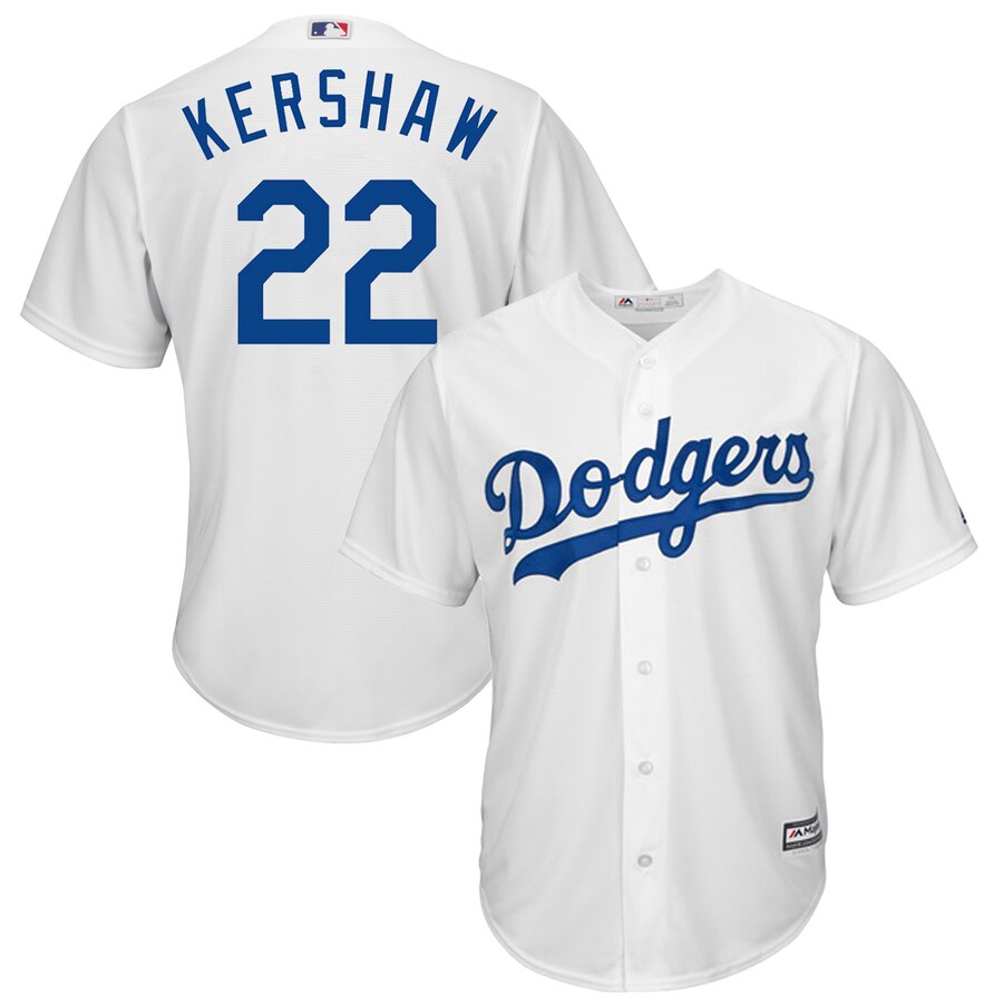 Clayton Kershaw Los Angeles Dodgers Majestic Cool Base Player Jersey White