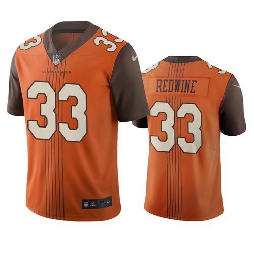 Cleveland Browns 33 Sheldrick Redwine Brown Vapor Limited City Edition Nfl Jersey