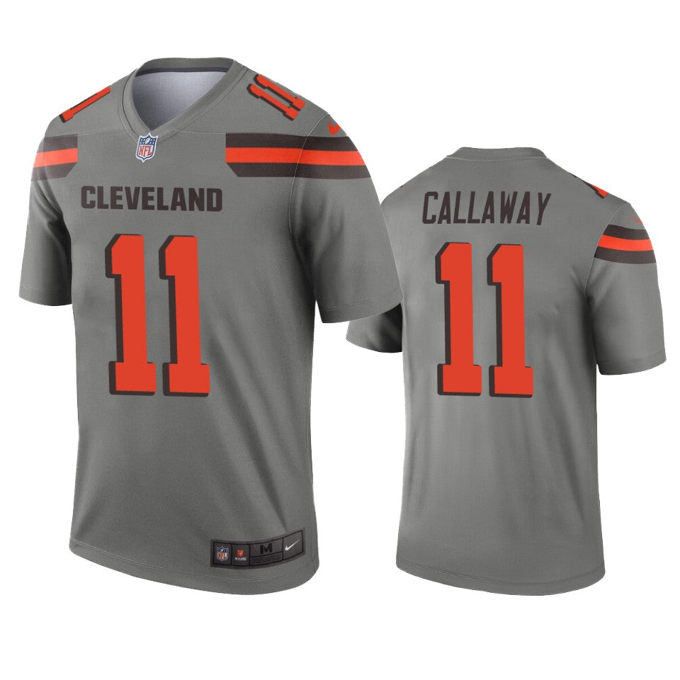 Cleveland Browns Antonio Callaway Gray Inverted Legend Jersey