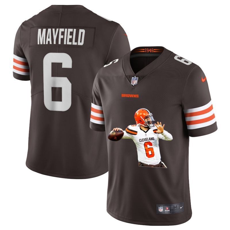 Cleveland Browns Baker Mayfield 6 Nfl 2020 Brown Jersey