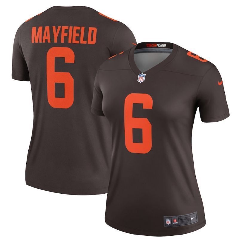 Cleveland Browns Baker Mayfield 6 Nfl 2020 Brown Womens Jersey