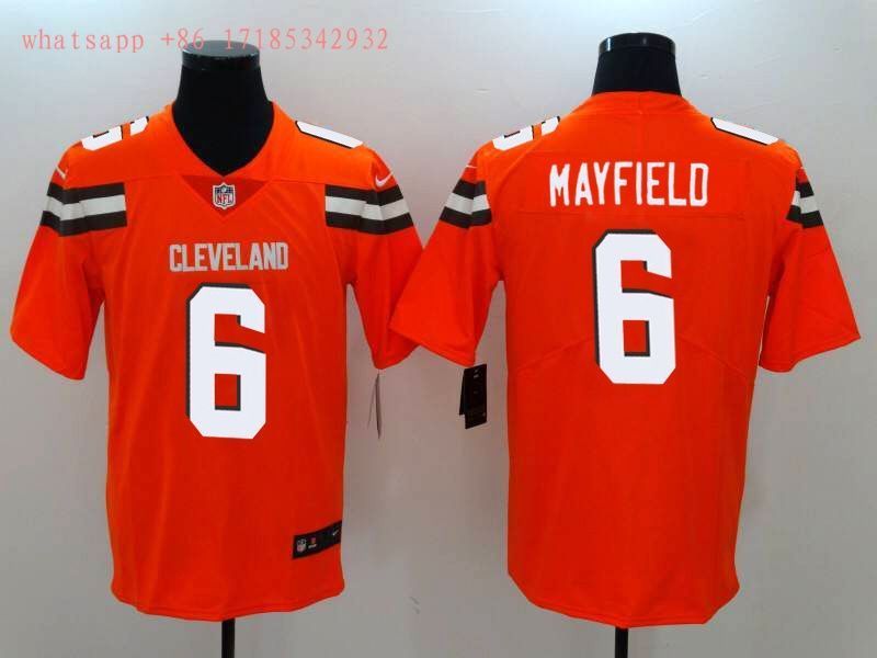 Cleveland Browns Baker Mayfield 6 Nfl 2020 Orange Jersey Jersey
