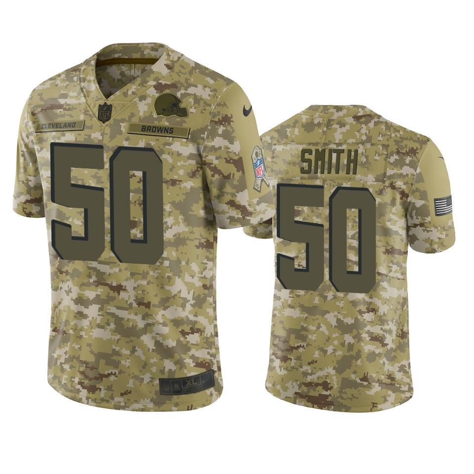 Cleveland Browns Chris Smith Jersey Nfl Camo Salute To Service