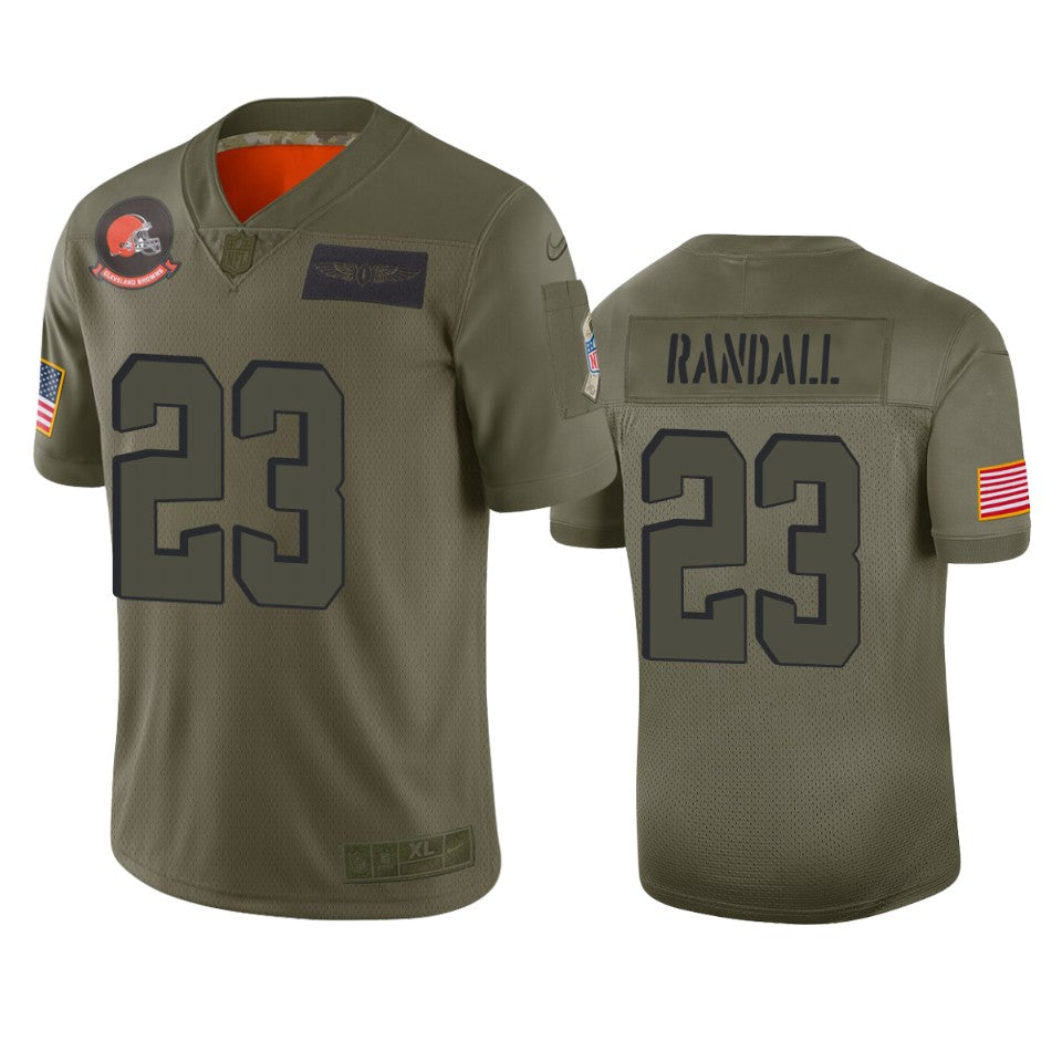 Cleveland Browns Damarious Randall Camo 2019 Salute To Service Limited Jersey