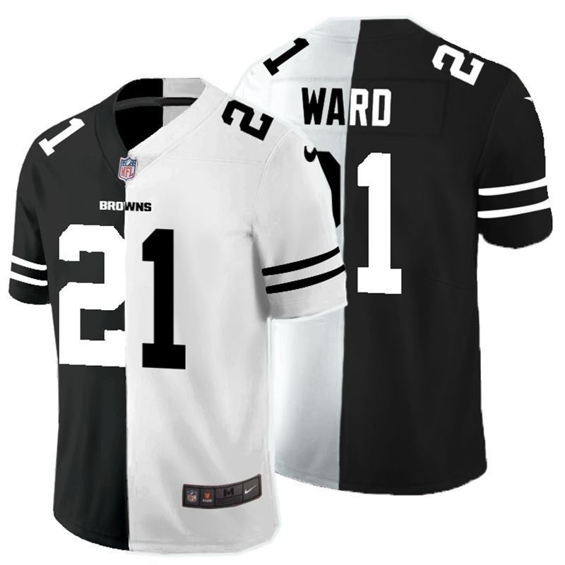 Cleveland Browns Denzel Ward 21 Nfl 2020 Black And White Jersey