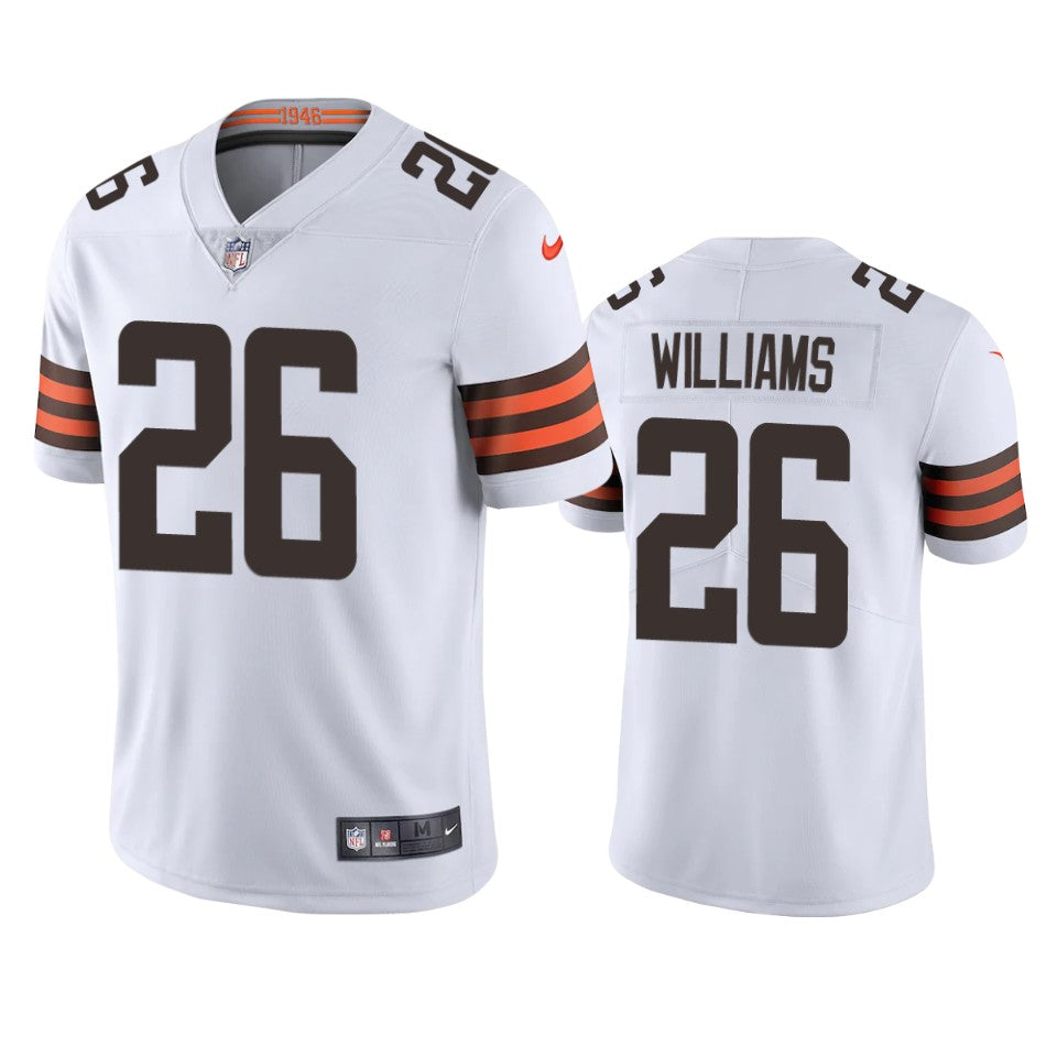 Cleveland Browns Greedy Williams White 2020 Vapor Limited Jersey Mens