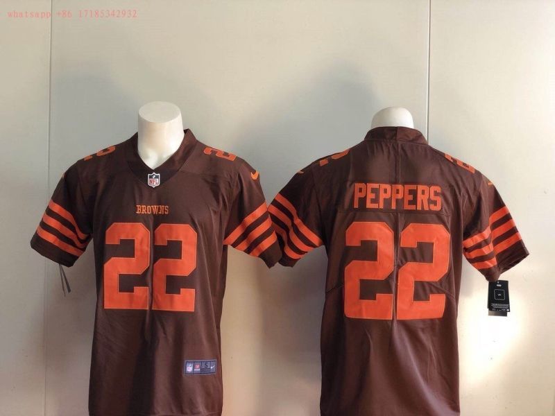 Cleveland Browns Jabrill Peppers 22 Nfl 2020 Brown Jersey Jersey