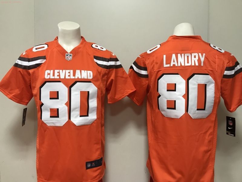 Cleveland Browns Jarvis Landry 80 Nfl 2020 Orange Jersey Jersey