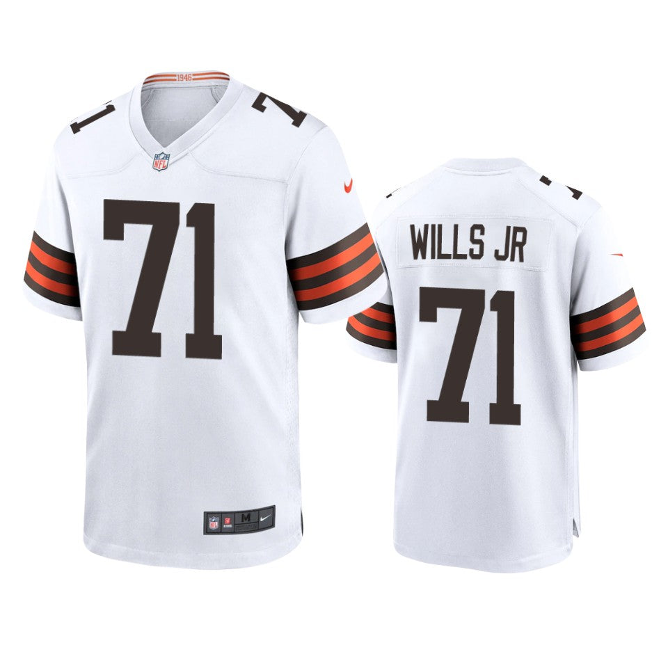 Cleveland Browns Jedrick Wills White 2020 Nfl Draft Game Jersey