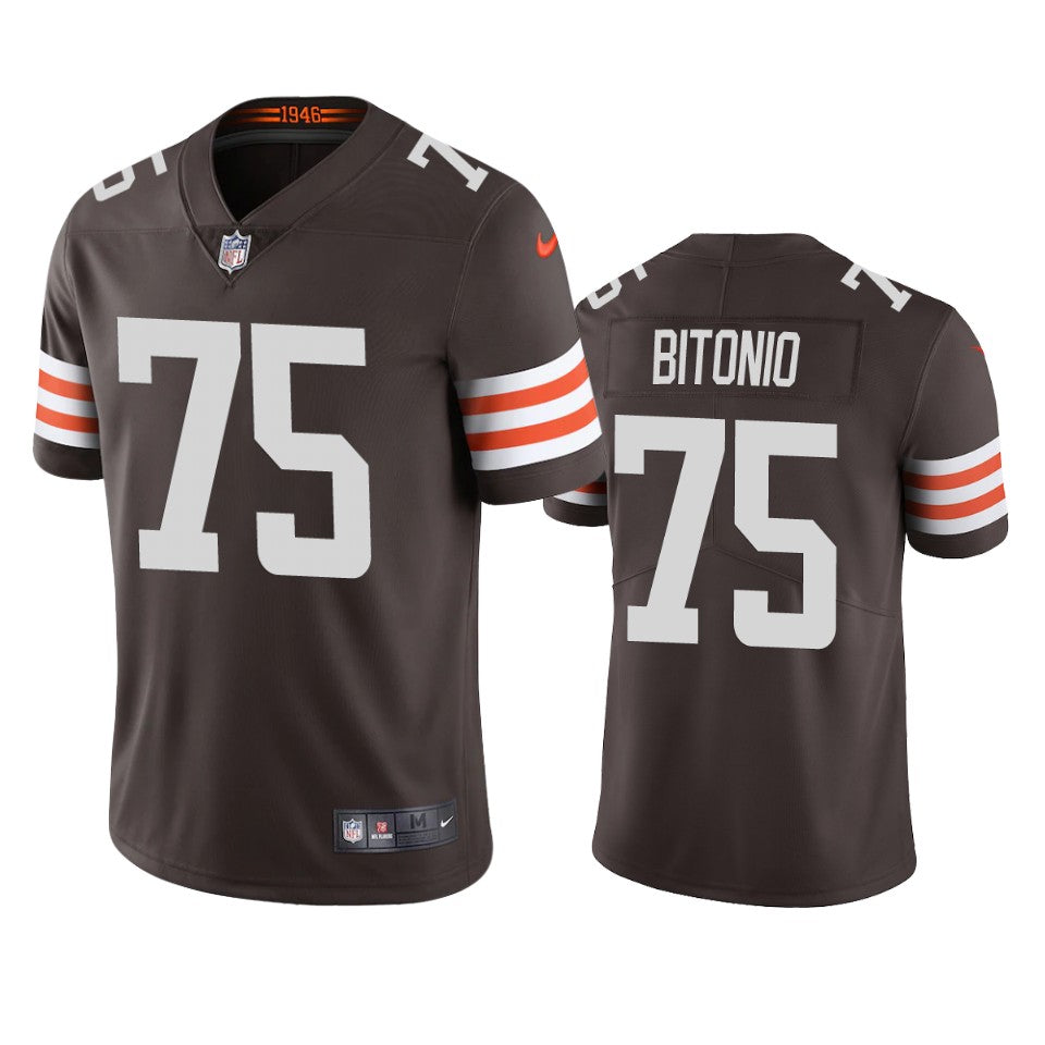 Cleveland Browns Joel Bitonio Brown 2020 Vapor Limited Jersey Mens