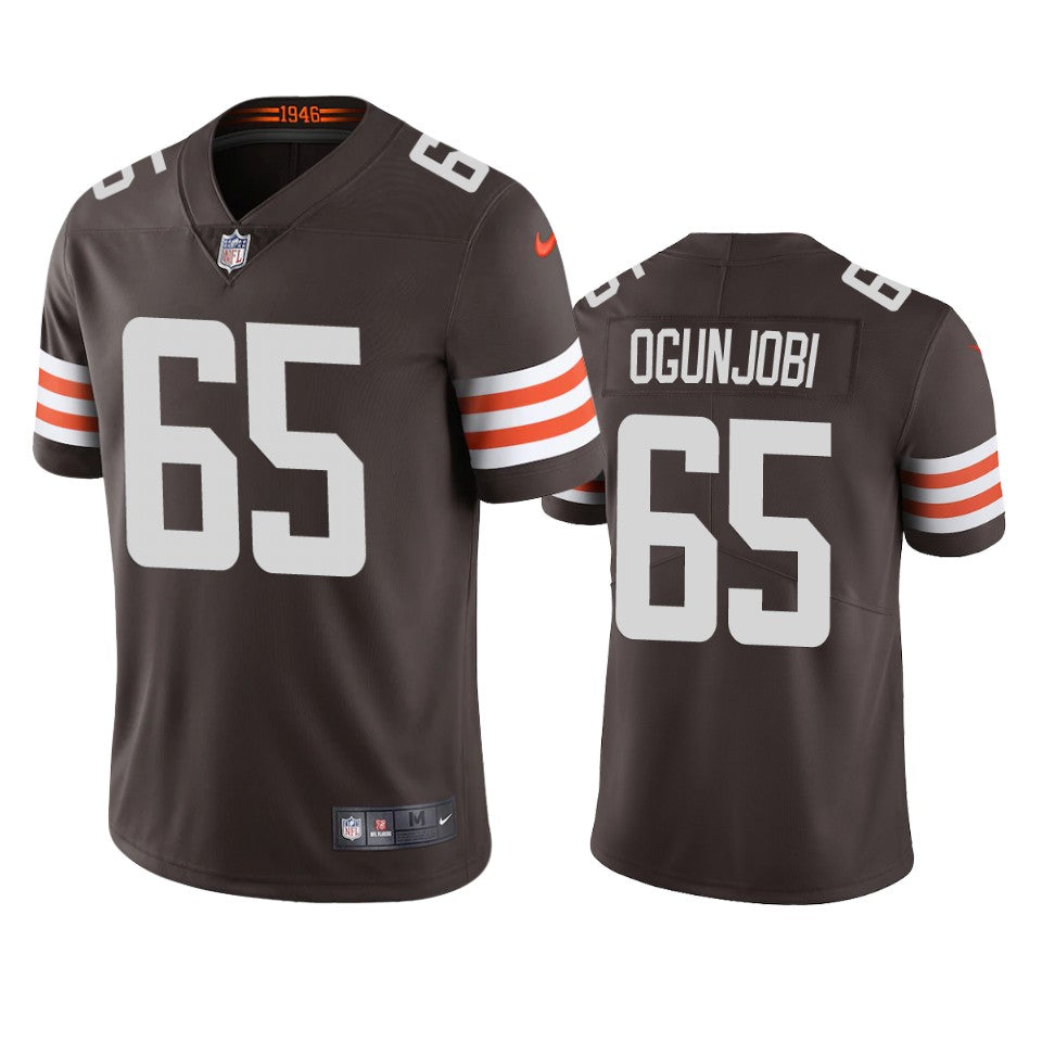 Cleveland Browns Larry Ogunjobi Brown 2020 Vapor Limited Jersey Mens