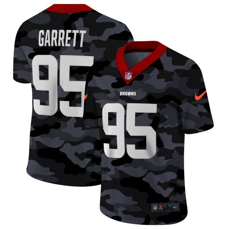 Cleveland Browns Myles Garrett 95 Nfl 2020 Camo Jersey