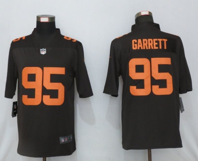 Cleveland Browns Myles Garrett 95 Nfl 2020 Dark Brown Jersey