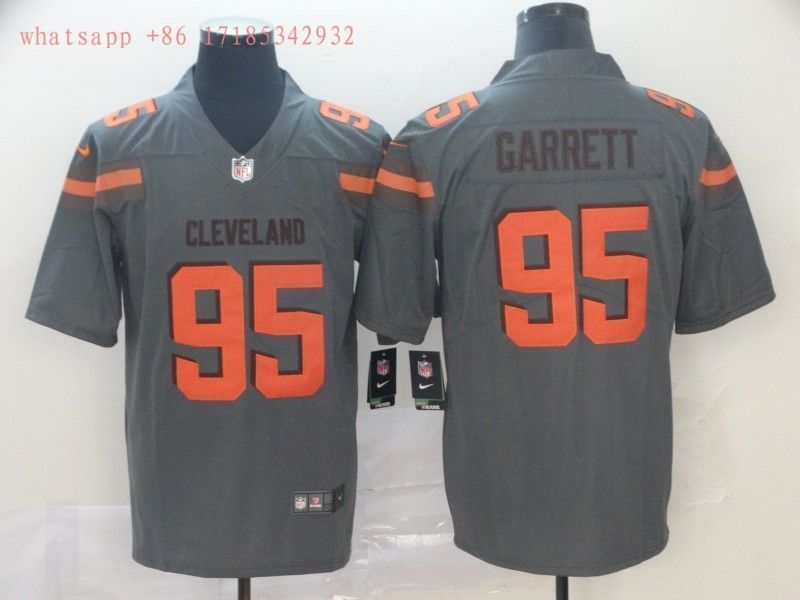Cleveland Browns Myles Garrett 95 Nfl 2020 Grey Jersey Jersey