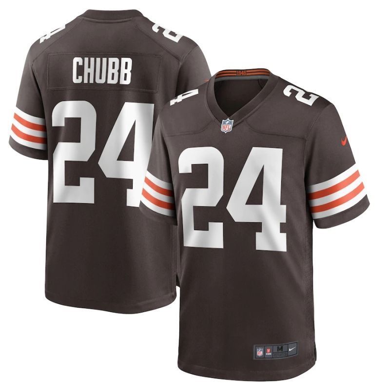 Cleveland Browns Nick Chubb 24 Nfl 2020 Brown Jersey Jersey