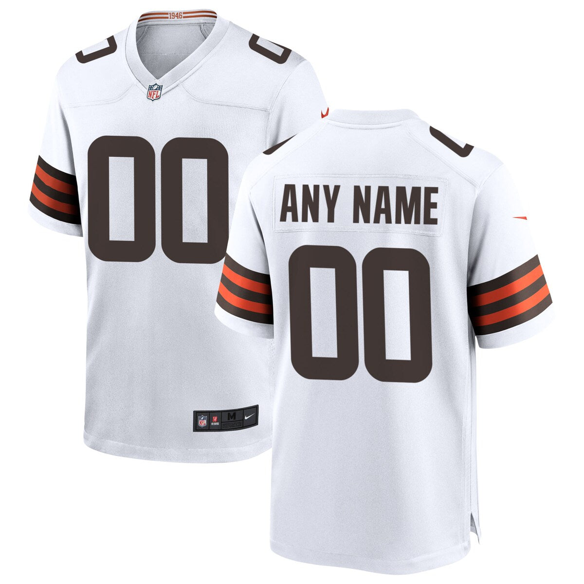 Cleveland Browns Nike Custom Game Jersey White