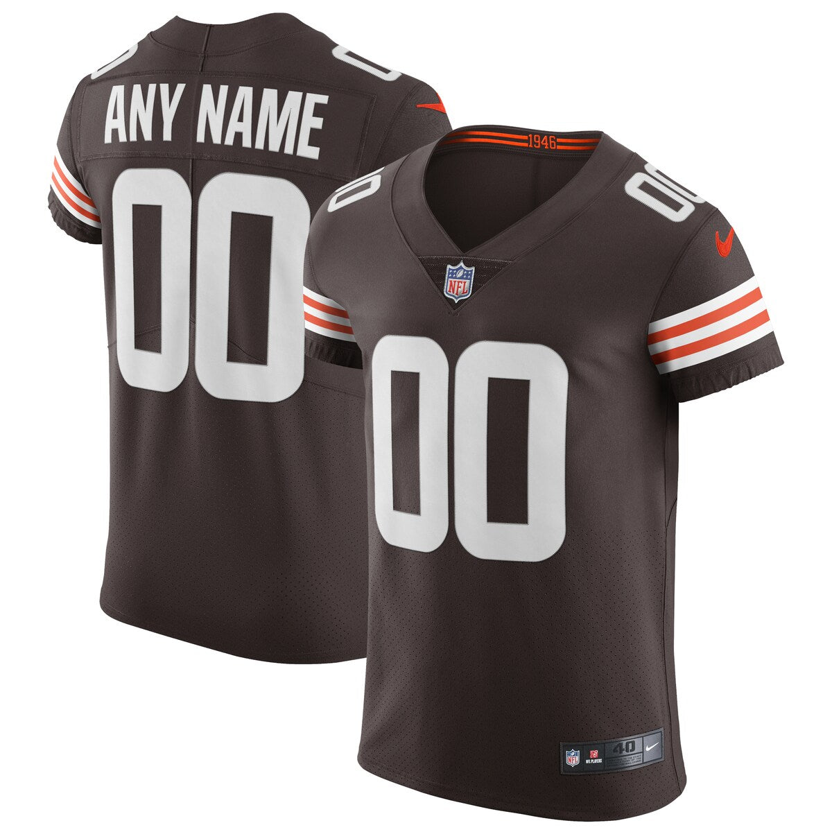 Cleveland Browns Nike Vapor Elite Custom Jersey Brown
