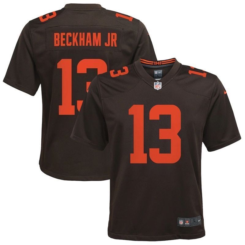 Cleveland Browns Odell Beckham Jr 13 Nfl 2020 Brown Womens Jersey